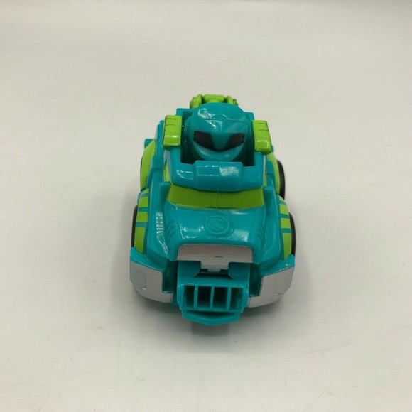 Transformers Rescue Bots Academy Mini Bot Racers Hoist Blue Green Robot Car Only - Picture 3 of 7